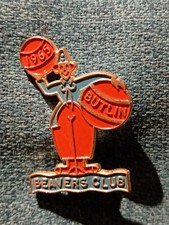 BUTLINS BEAVERS CLUB 1965 ORIGINAL  PIN BADGE
