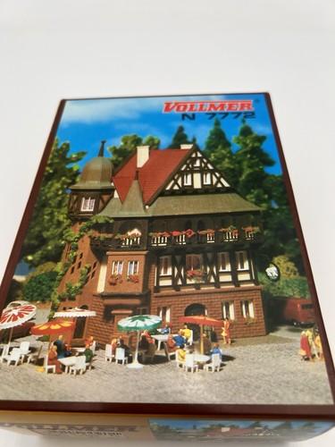 Vollmer Gasthof Bausatz Spur N 7772 Modelldorf Gasthof Biergarten Eurodeutsch