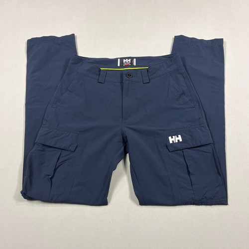 Helly Hansen QD Cargo Pants Lightweight Sailing Yachting Blue Mens W30 L33