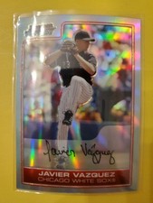 2006 Bowman Chrome Refractors #6 Javier Vazquez - Chicago White Sox
