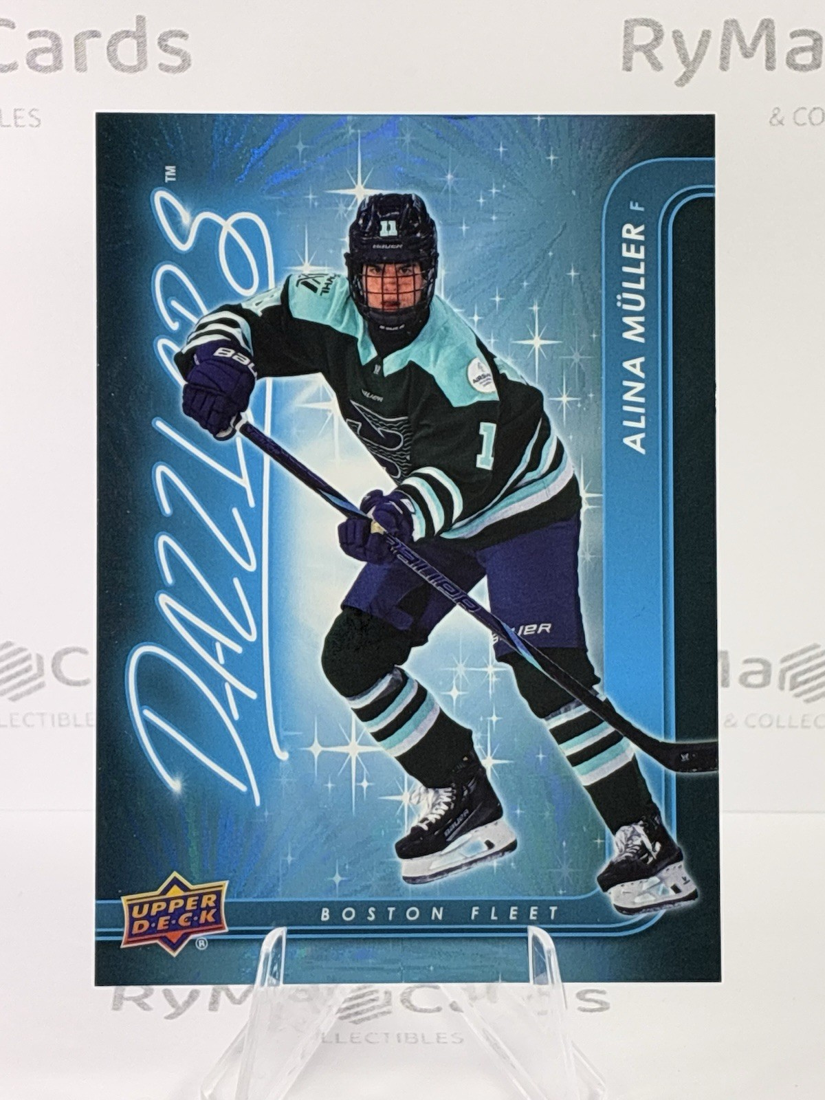Alina Muller 2025 Upper Deck PWHL #DZ-16 Dazzlers Blue 2024-25 Boston Fleet