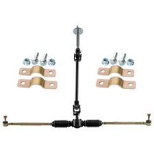Steering Gear Rack Pinion Adjustable Tie Rod Kit for Go Kart ATV UTV Golf Cart