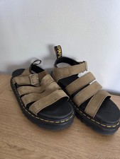 Dr Martens Blaire Khaki Green Black Chunky Platform Sandals Shoes  Uk 5 EU 38