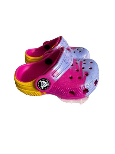 Crocs Kids' Classic Ombre Marble Tie Dye Clog US Toddler C4 EU 19-20 - Picture 3 of 6