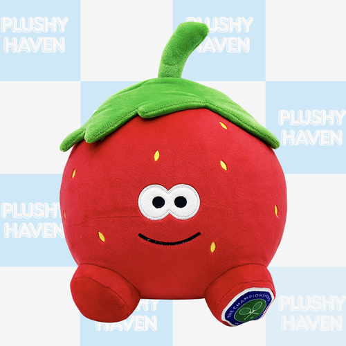 Wimbledon Strawberry Plush 10" Tennis Sports 25cm Stuffed Plushy - Picture 1 of 9
