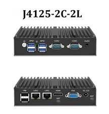  Industrial Control Computer Mini PC J4125 Dual Network 2.5G Fanless Embedded PC