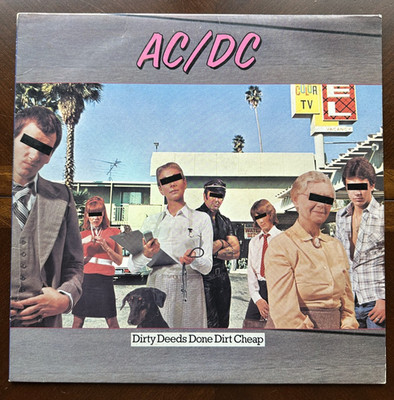 AC/DC - DIRTY DEEDS DONE DIRT CHEAP (1976 VINYL LP RECORD) - GOOD CONDITION