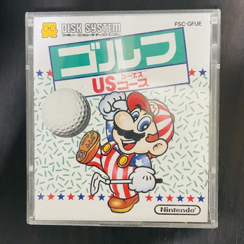 Campo de golf Mario EE. UU. y campo JAPÓN sistema de discos Nintendo Famicom FSC-GFUE y GFJE - Imagen 13 de 24