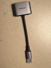 UGREEN USB C to 3.5mm Headphone and Charger Adapter 2 in 1 Type C to Aux Audio J