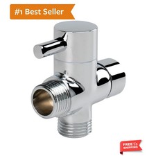 Solid Brass G1/2" Shower Arm All Metal Universal 3-Way Diverter Valve for Han...