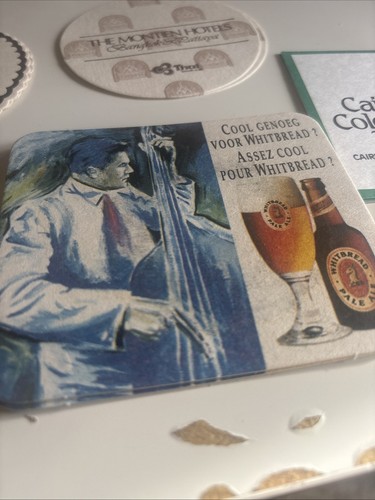 Lote de 28 posavasos vintage de bar y cerveza de hotel-Nepal-Australia-Bangkok-Singapur - Imagen 9 de 18