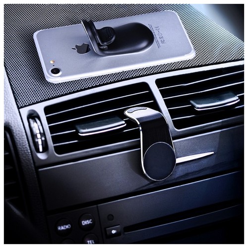 Supporto Auto Magnetico Smartphone Silver Per Lenovo A850 A859 A880 A889 A916 K6 - Foto 7 di 8