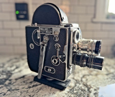 Tested Working Paillard Bolex H16 16mm Camera w Switar 25mm f1.9 RX Wollensak 2  