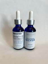 2 Pack New Colloidal Silver 20 PPM Liquid Supplement with Dropper