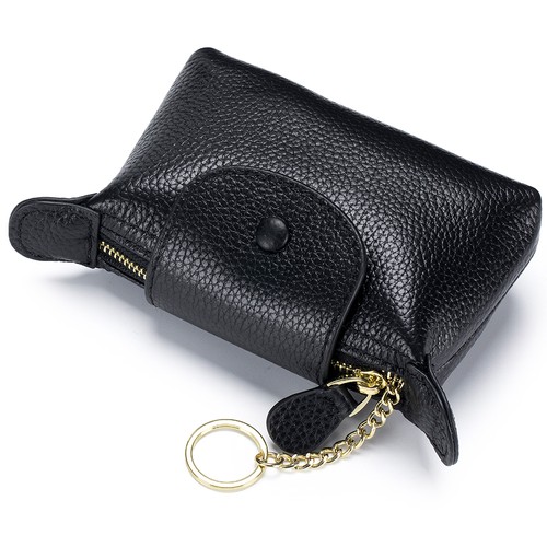 Monedero de cuero para mujer de gran capacidad con cremallera cartera bolsa de almacenamiento con llavero - Imagen 3 de 15