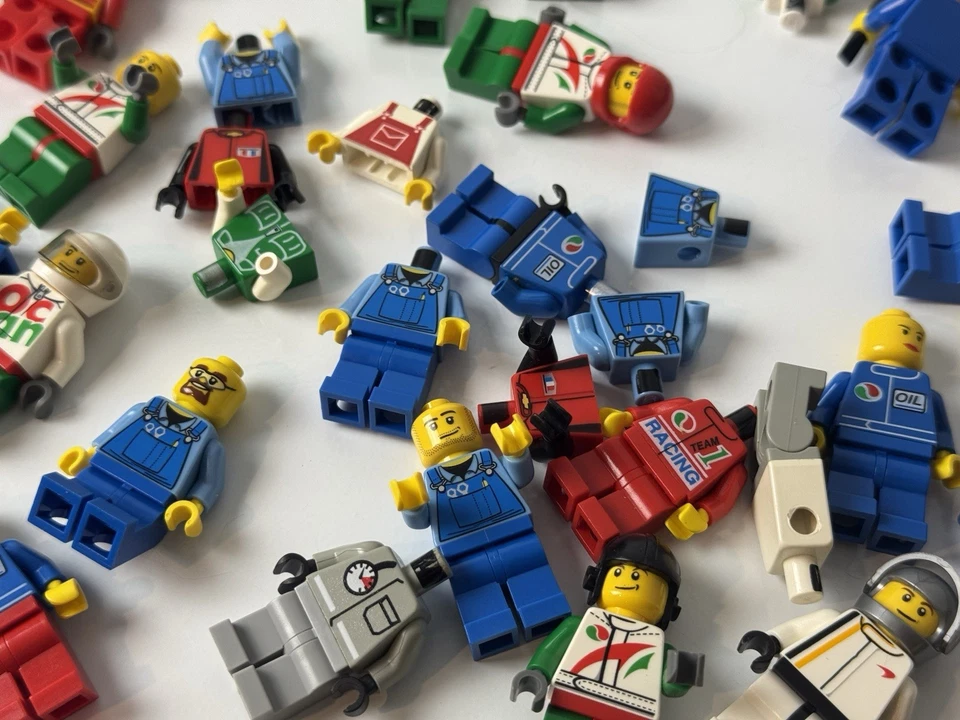 Minifiguras Lego - Mecánicos, Conductores, Temática de Coche de Carreras - ¡Lote Completo! Foto 2 de 3