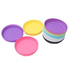 25pcs Plant Pot Round Tray Plastic Flower Pot Plate Holder