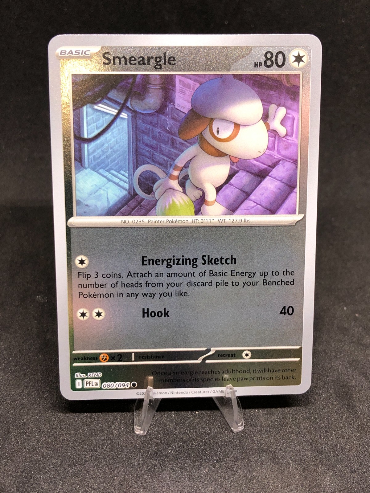 Pokémon TCG Smeargle 080/094 Phantasmal Flames Reverse Holo NM