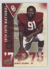 2011 Upper Deck University of Oklahoma National Champions Dewey Selmon 2d8