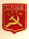 Écusson URSS CCCP en feutrine brodée - hauteur 6,2 cm