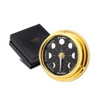 Handmade Prestige Moon Phase Clock in Solid Brass - Elegant Full Moon Wall Cl...