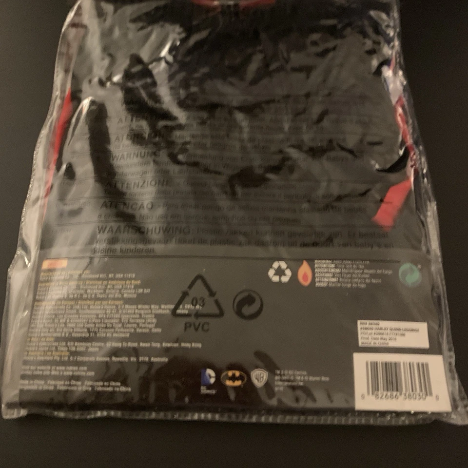 Rubíes Mujer Adulto Rojo y Negro Gotham Harley Quinn Mujer Disfraz Leggings 38030 Foto 3 de 4