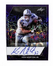 2026 Leaf Metal Ken Norton Jr Purple Scope On Card Auto #1/2