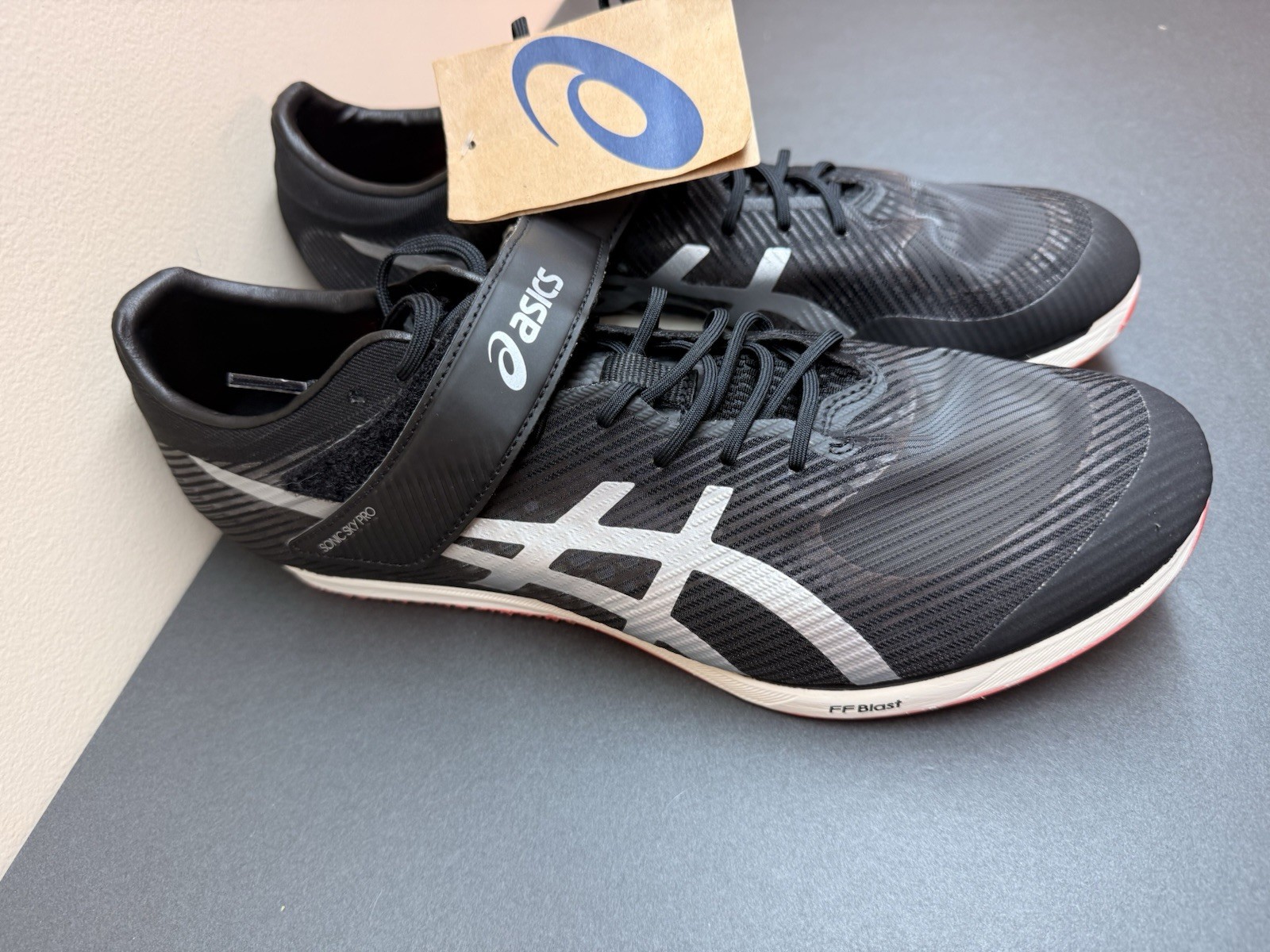 ASICS Sonic Sky Pro Mens Track And Field Shoes Cleats With Spikes Black Size 12 thumbnail 4