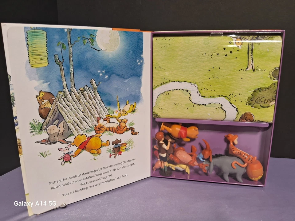 Disney Winnie the Pooh My Busy Books Storybook 10 Figures & Playmat Never Open Foto 3 de 4