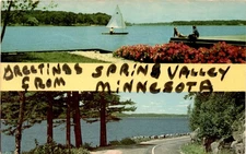 Spring Valley, Minnesota, CK-371, Curteichcolor, ODK-2415, Postcard