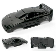 TYCO Ferrari F-40 BLACK TEST SHOT Slot Car BODY 9047 A 