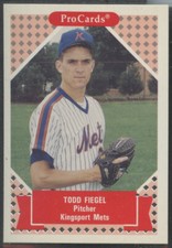 1991 ProCards Minor League #291 Todd Fiegel Kingsport Mets