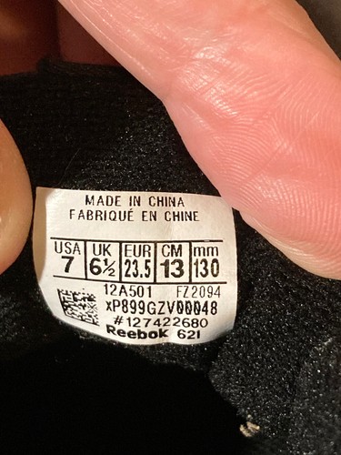 Reebok Classic Leather Sneakers Black Natural Rubber Sole Toddler 7 - Picture 7 of 7