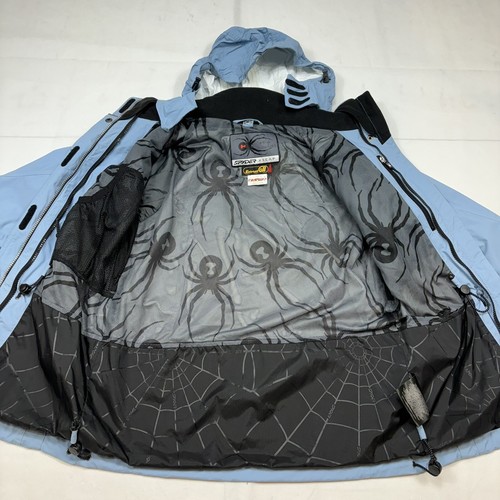 Cappotto Spyder 3 in 1 foderato cappuccio isolato donna taglia 6 blu sci snowboard outdoor - Foto 21 di 24