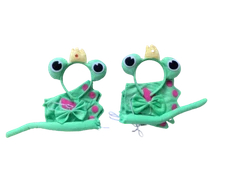 Crown Frog Headband Bow Tail Paw Costume 