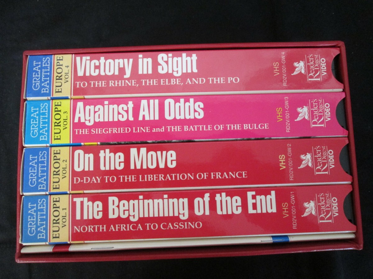 Lot of 6 Boxed Sets War Documentaries VHS Tapes WW2, Civil War