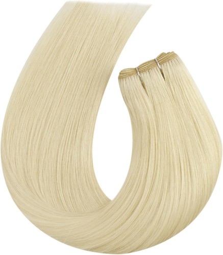 Weft Human Hair Extensions Sew in  Wefts Premium Remy Hair Weave Full Head 100gr - Picture 74 of 130