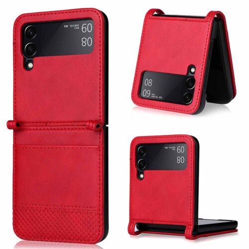 Wallet Leather Case Cover For Samsung Galaxy Z Flip 6 5 4 3 Shockproof Card Slot - Picture 19 of 19