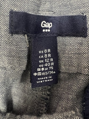 Gap Culotte Linen Chambray Crop Pants Size 8 - Picture 6 of 11
