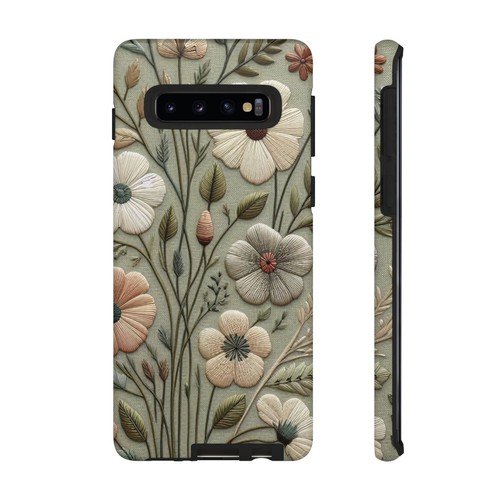 Faux Embroidered Phone Case - Vintage Textile-Inspired Design | X31 - 第 271/272 張圖片
