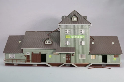 DD053 FALLER 191795 HO HO Train Model Mounted Warehouse Warehouse Warehouse
