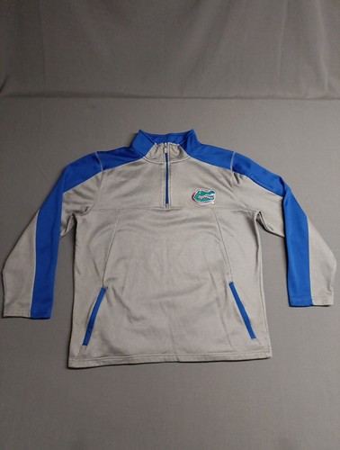 Florida Alligatoren Pullover Herren mittelgrau Logo 1/4 Reißverschluss College Football von Gen.2 - Bild 3 von 11