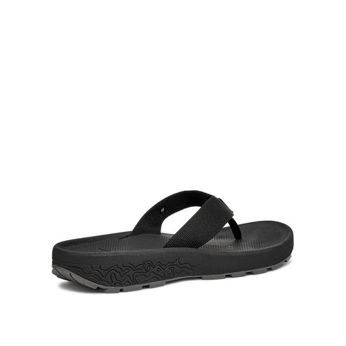 Teva Hydratrek 1150916-BLK Sandals Women's US 9 Black Toe Post Flip Flop ZPO2687 - Picture 4 of 12