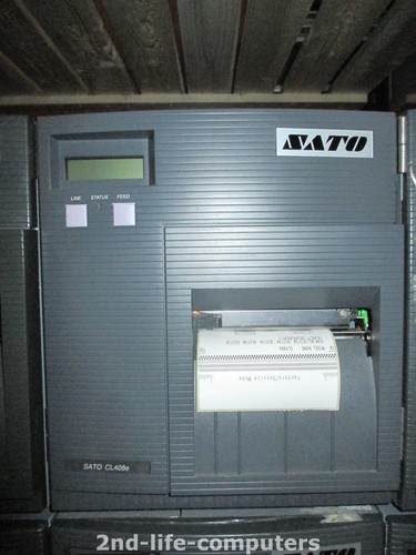 SATO CL408E Direct Thermal Transfer Label Printer PARALLEL REWINDER 10300,2 M - Afbeelding 3 van 6