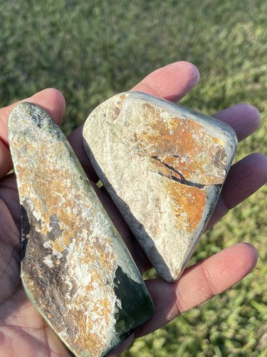 Neuseeland Nephrit Greenstone MAORI Pounamu MARSDEN Jade 2 ABSCHNITTE 100 & 80 mm - Bild 2 von 17