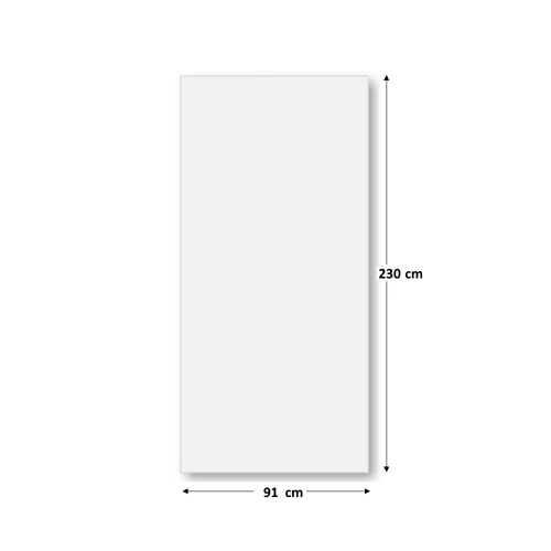 Pannello Porta Bianco scorrevole a scomparsa esterno muro fresato maniglia 44 mm - Imagen 12 de 13