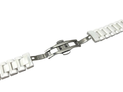 20mm White Ceramic Strap Band Bracelet fit Emporio Armani AR1426 + Pins/Tool - Picture 2 of 3