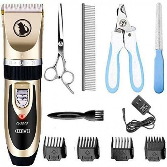 Dog Trimmer Pet Grooming Tools Rechargeable Cordless Hair Clippers for Dogs Cats