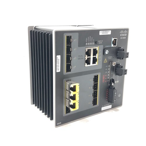 Cisco IE-4000-8GS4G-E V02 IE 4000 Series Industrial Ethernet Switch 8G 12-Ports - Picture 2 of 10