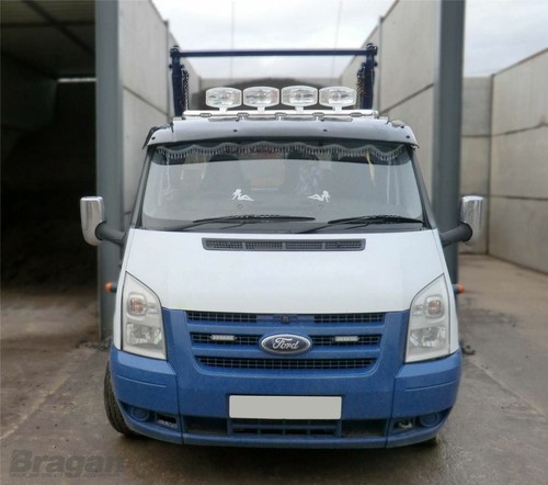 Barra de techo A + LED para Peugeot Boxer Flat 2007 - 2014 delantera acero inoxidable - Imagen 7 de 8